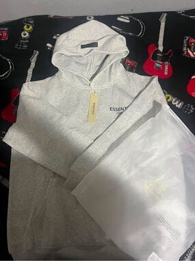 Essentials Light Gray Hoodie